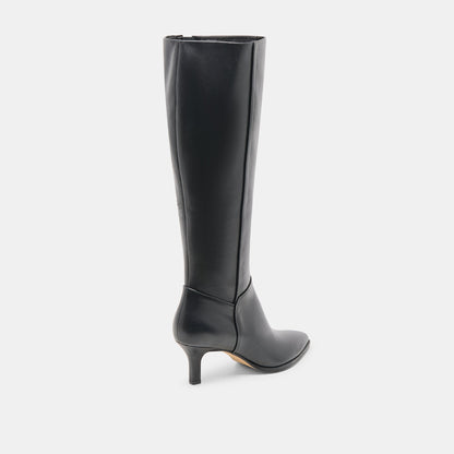 Aldy Black Leather Boots Dolce Vita