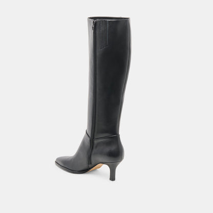 Aldy Black Leather Boots Dolce Vita