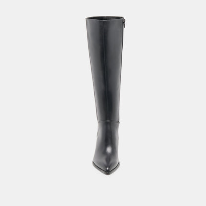 Aldy Black Leather Boots Dolce Vita