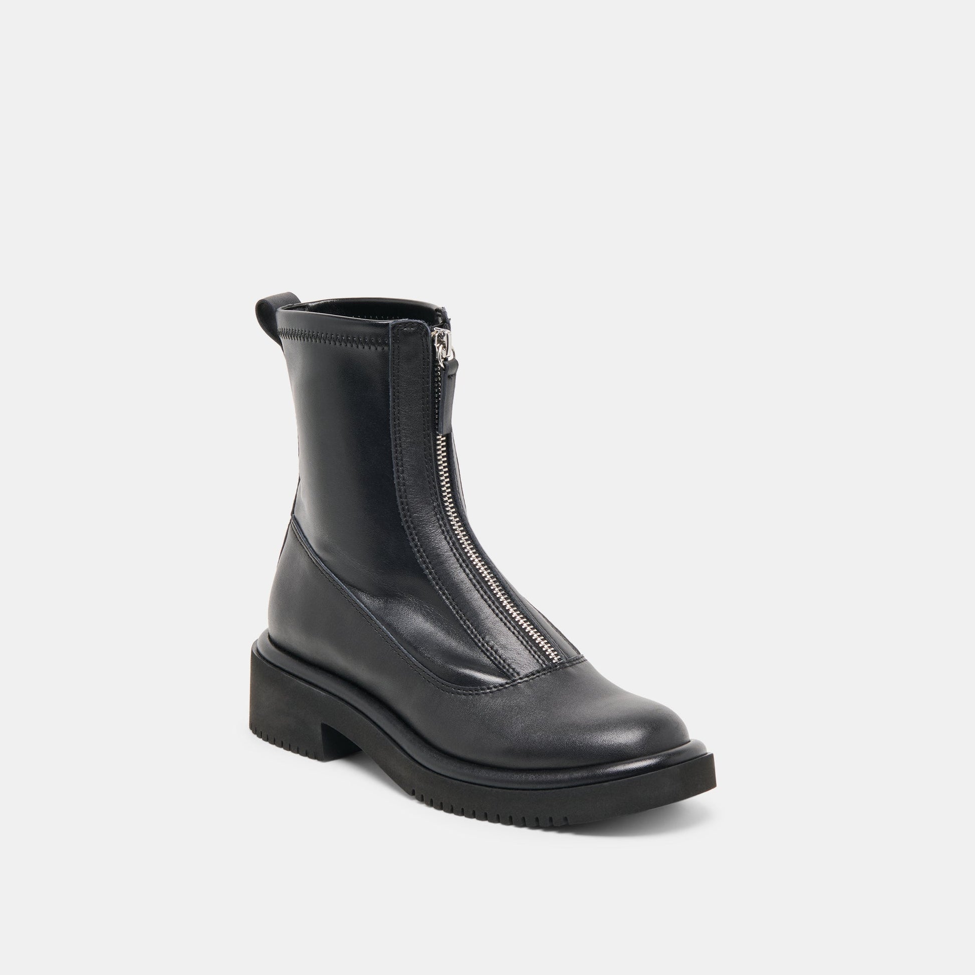 Shante Black Leather Boots Dolce Vita