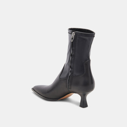 Arya Black Leather Boots Dolce Vita