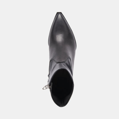 Arya Black Leather Boots Dolce Vita