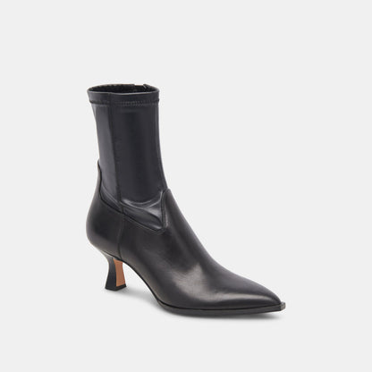 Arya Black Leather Boots Dolce Vita