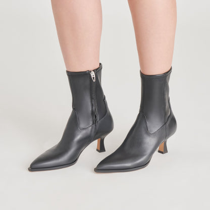 Arya Black Leather Boots Dolce Vita