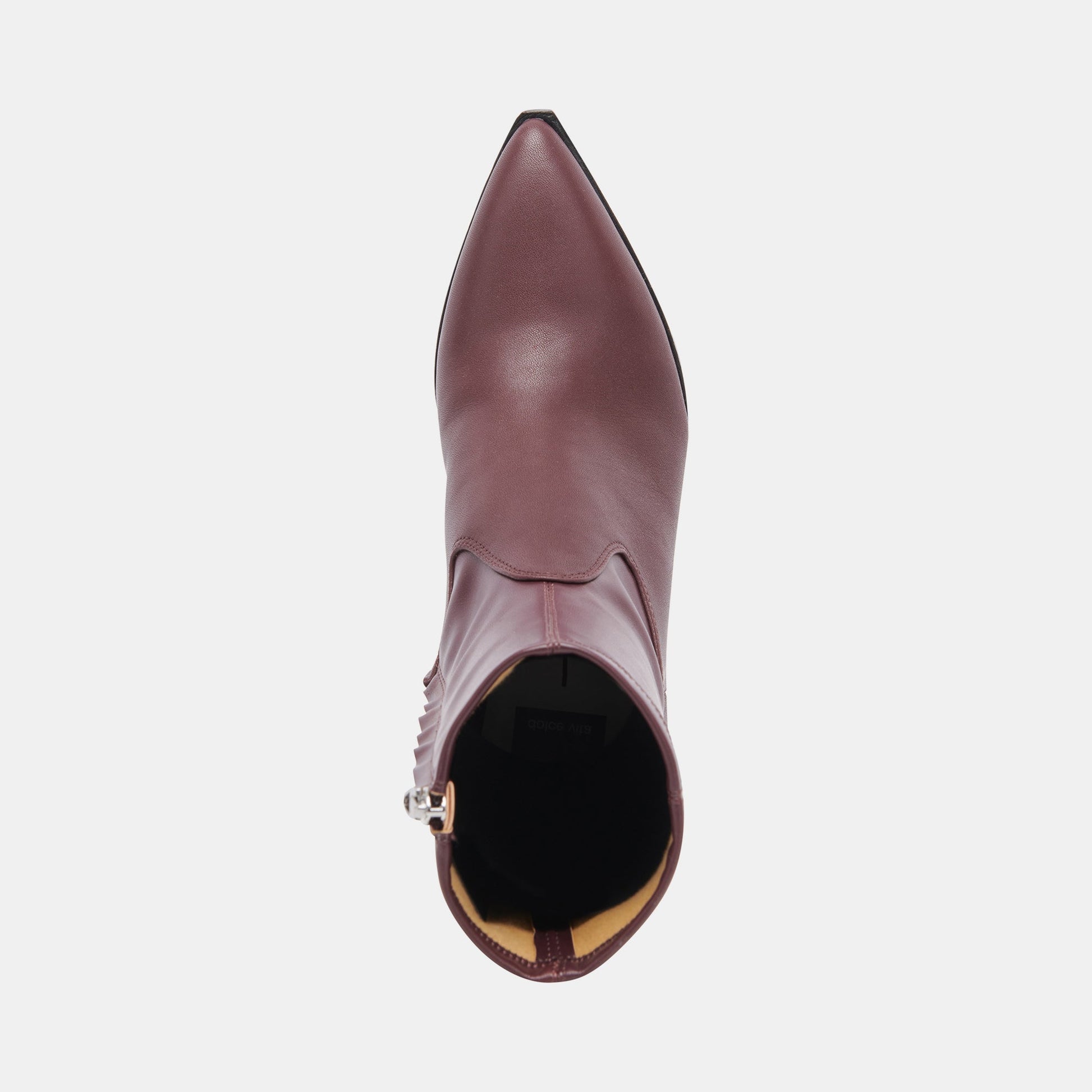 Arya Wine Leather Boots Dolce Vita