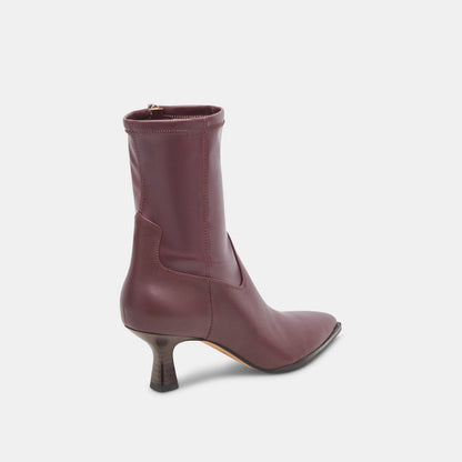 Arya Wine Leather Boots Dolce Vita