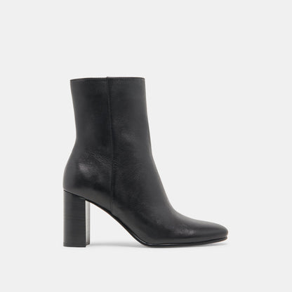 SUZY BOOTIES BLACK LEATHER Dolce Vita