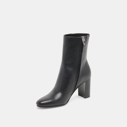 SUZY BOOTIES BLACK LEATHER Dolce Vita