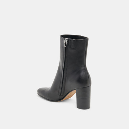 SUZY BOOTIES BLACK LEATHER Dolce Vita