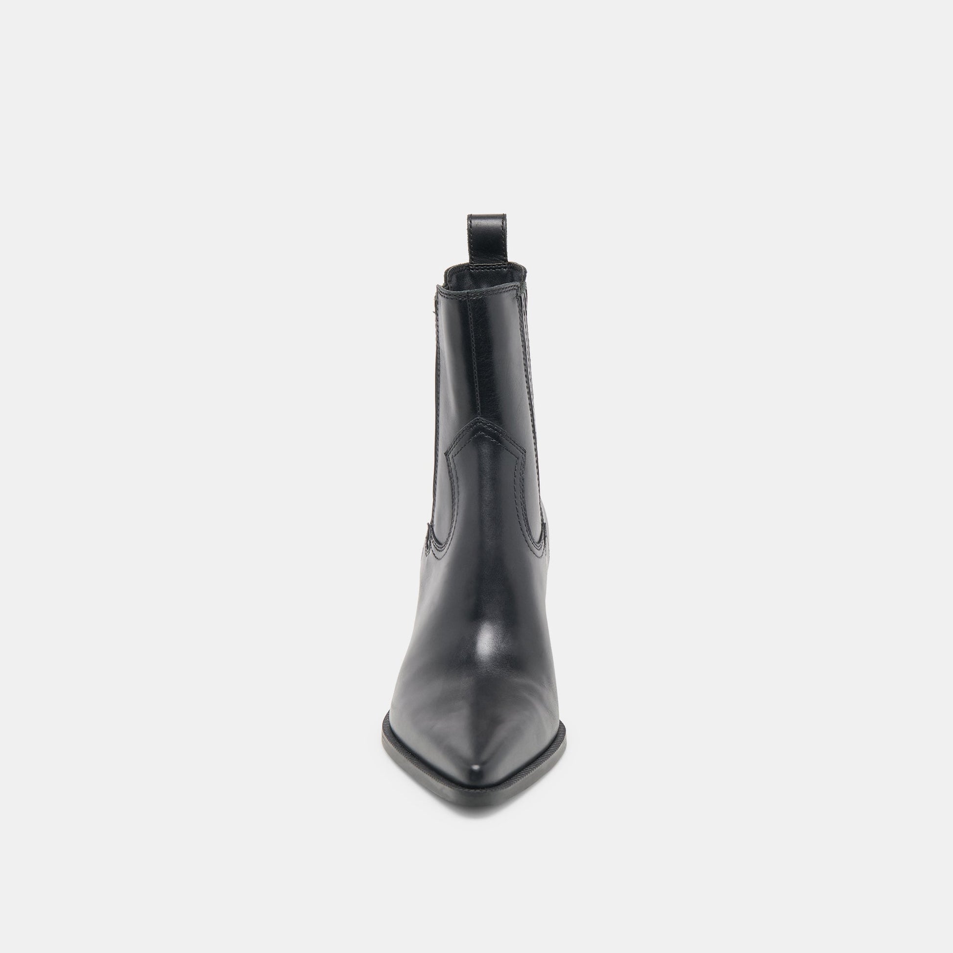 Slim Black Leather Booties Dolce Vita