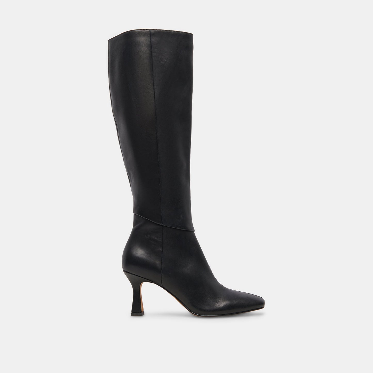 Gyra Wide Calf Black Leather Boots Dolce Vita