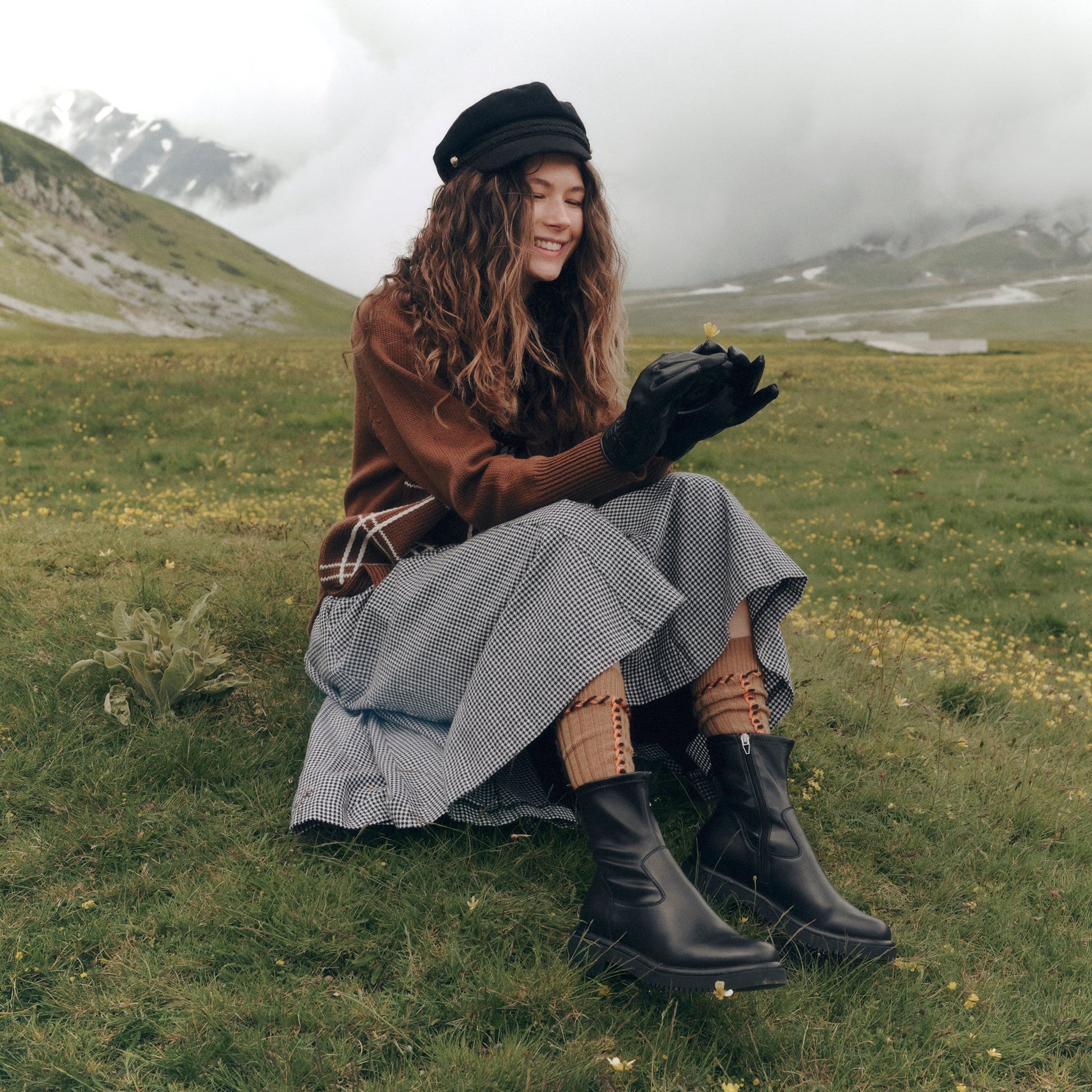 Simaya H2O Waterproof Black Leather Boots Dolce Vita