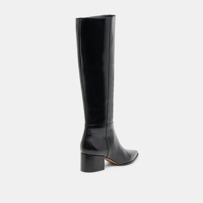 Kirson Black Leather Boots Dolce Vita