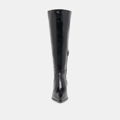 Kirson Black Leather Boots Dolce Vita