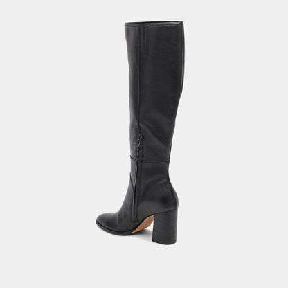 Fynn Boots Onyx Leather Dolce Vita