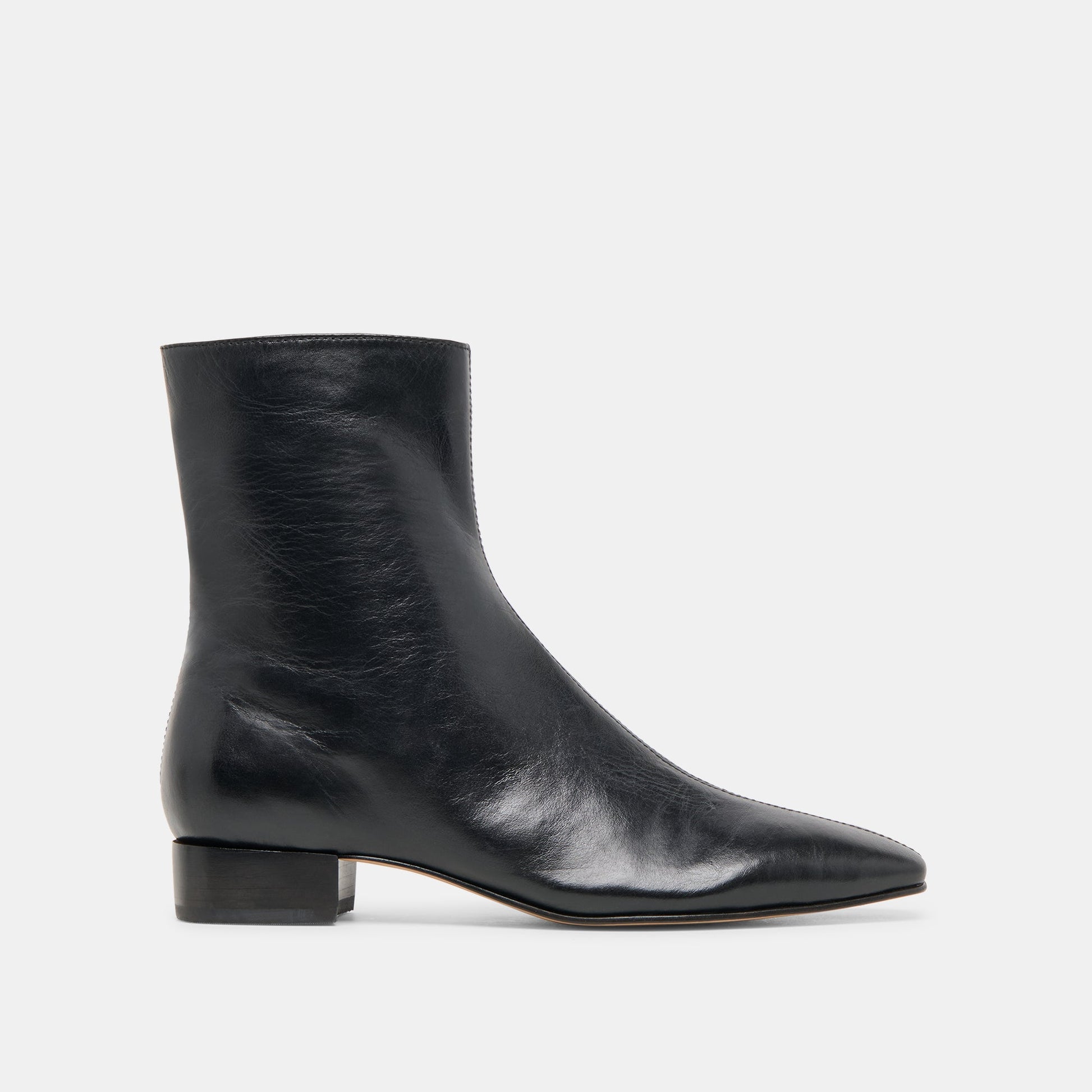 Tarine Black Leather Booties Dolce Vita