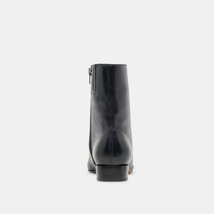 Tarine Black Leather Booties Dolce Vita