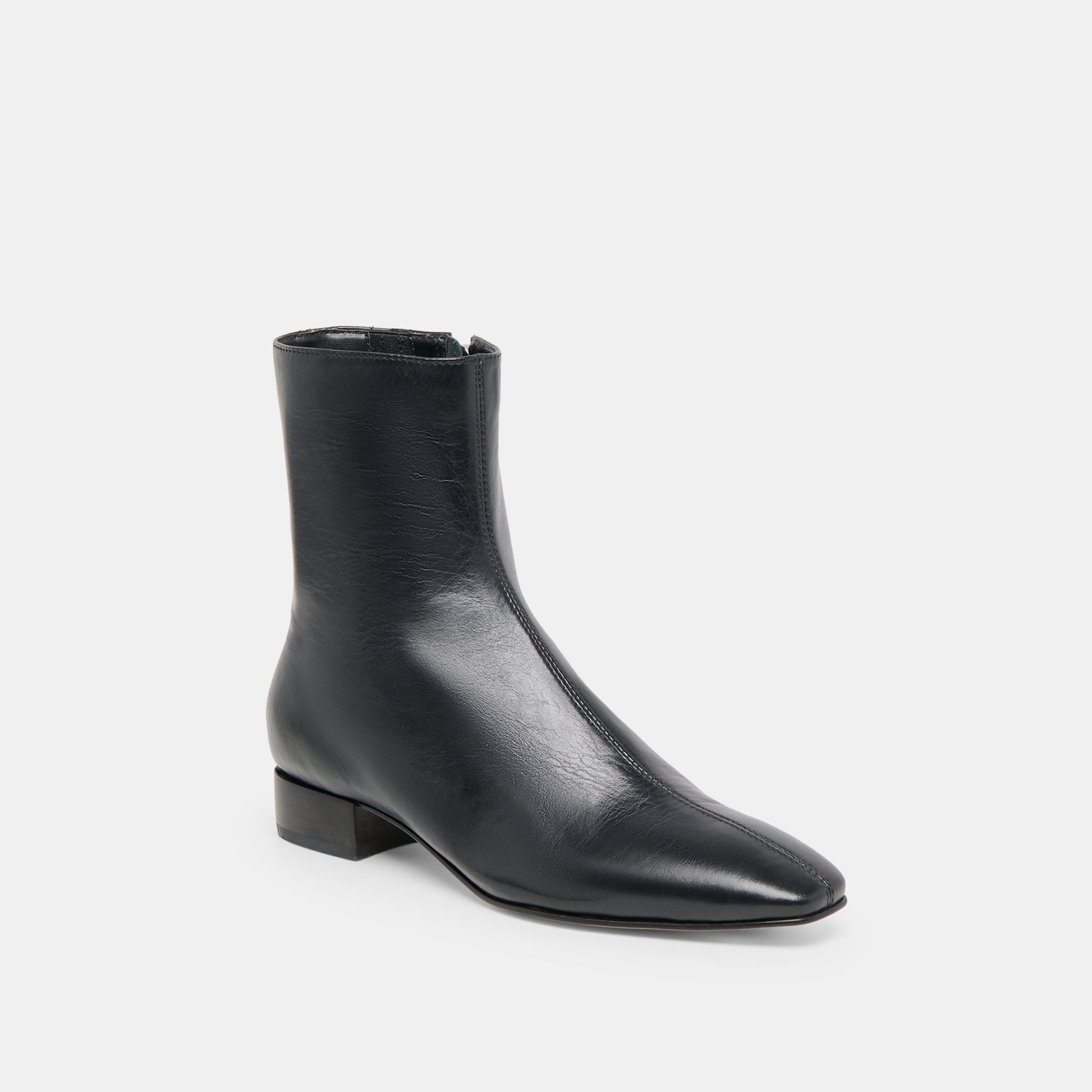 Tarine Black Leather Booties Dolce Vita