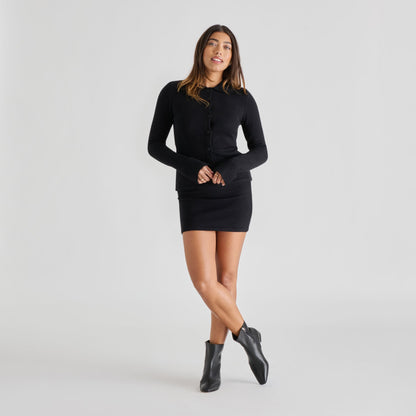 Tarine Black Leather Booties Dolce Vita