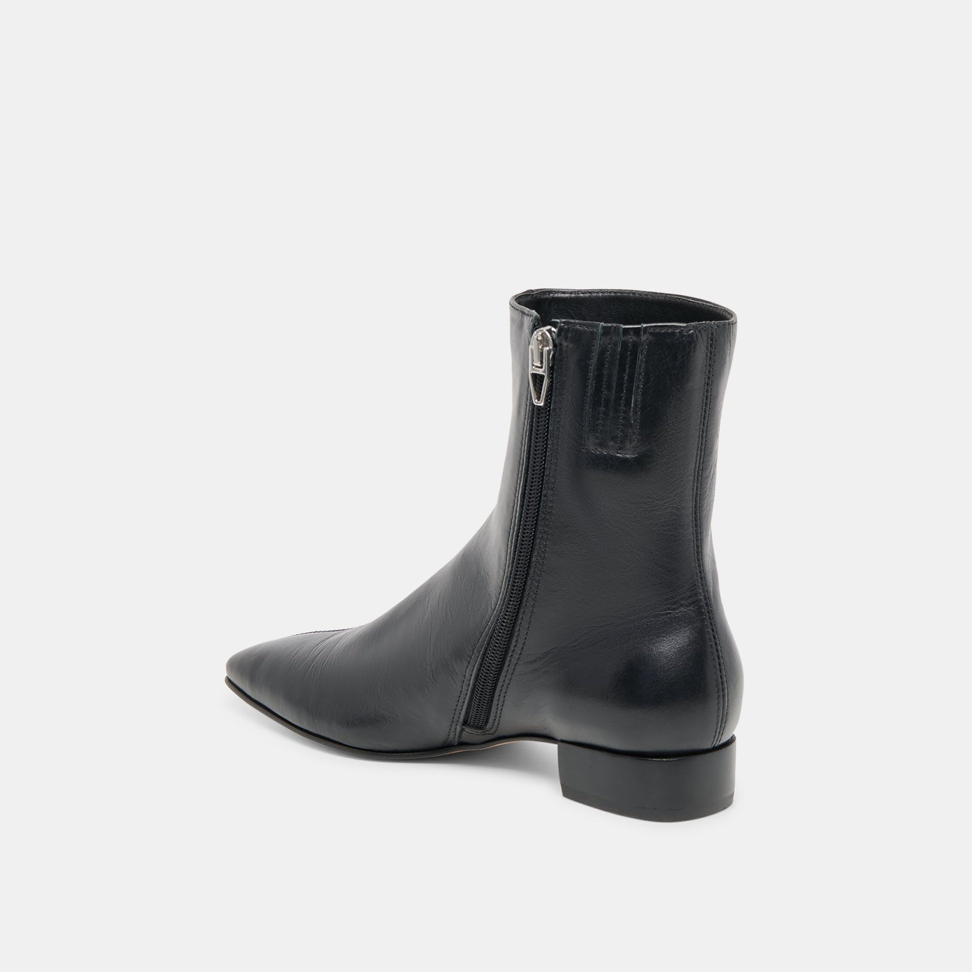Tarine Black Leather Booties Dolce Vita