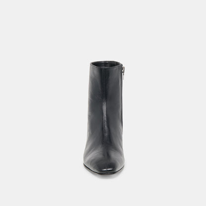 Tarine Black Leather Booties Dolce Vita
