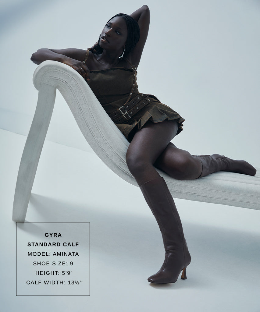 GYRA BOOTS CHOCOLATE LEATHER Dolce Vita
