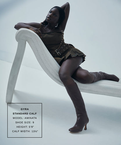GYRA BOOTS CHOCOLATE LEATHER Dolce Vita