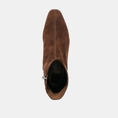Tarine Dk Brown Nubuck Booties Dolce Vita
