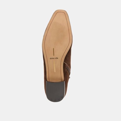 Tarine Dk Brown Nubuck Booties Dolce Vita