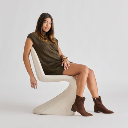 Tarine Dk Brown Nubuck Booties Dolce Vita