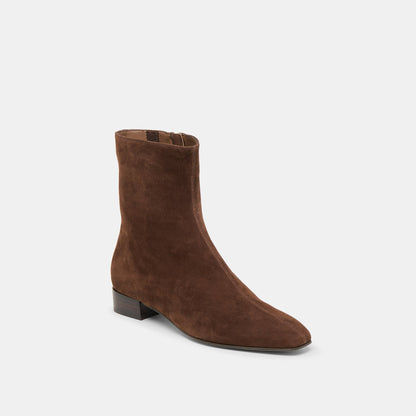 Tarine Dk Brown Nubuck Booties Dolce Vita
