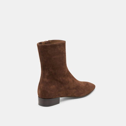 Tarine Dk Brown Nubuck Booties Dolce Vita