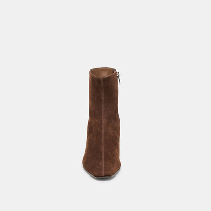 Tarine Dk Brown Nubuck Booties Dolce Vita