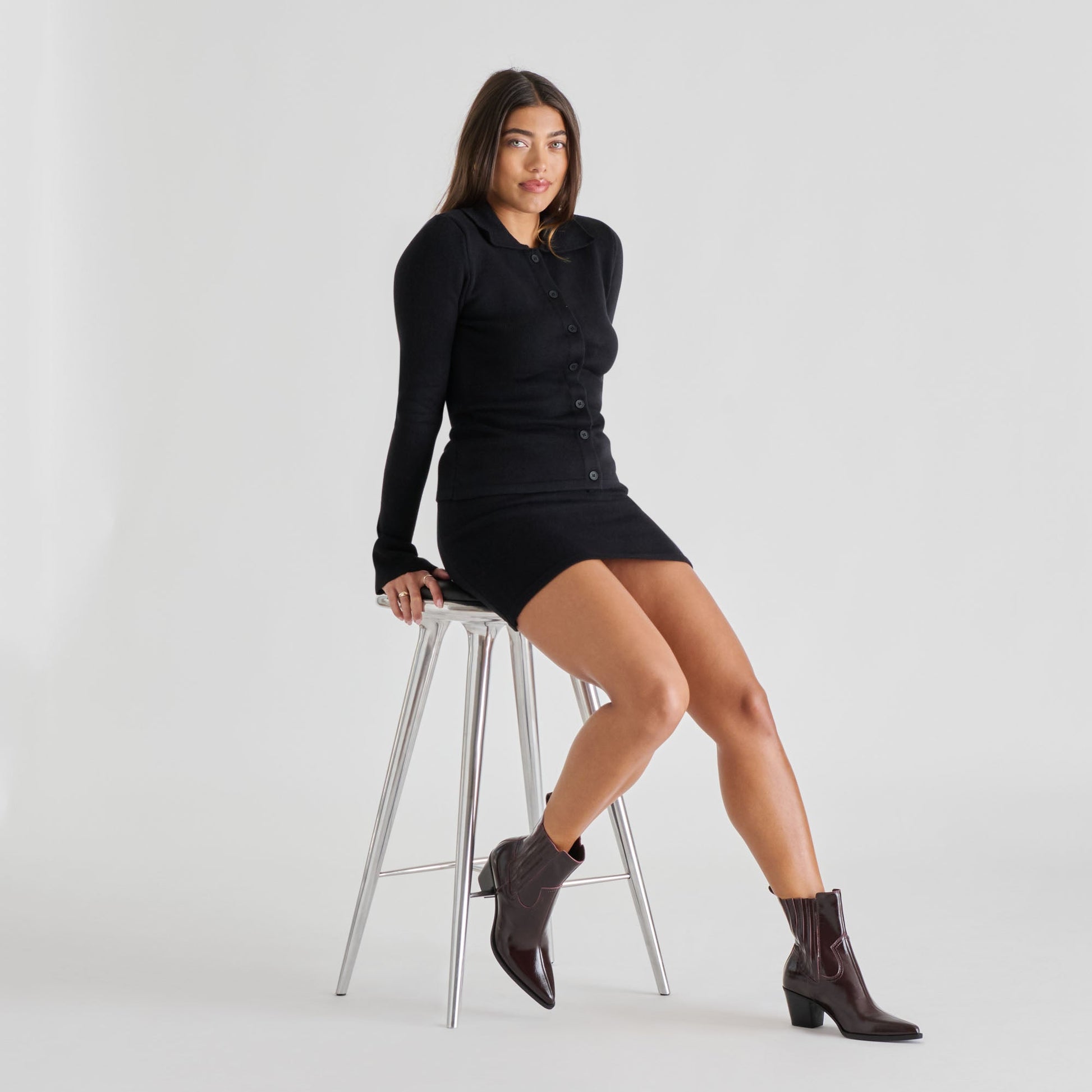 Slim Mulberry Crinkle Patent Booties Dolce Vita
