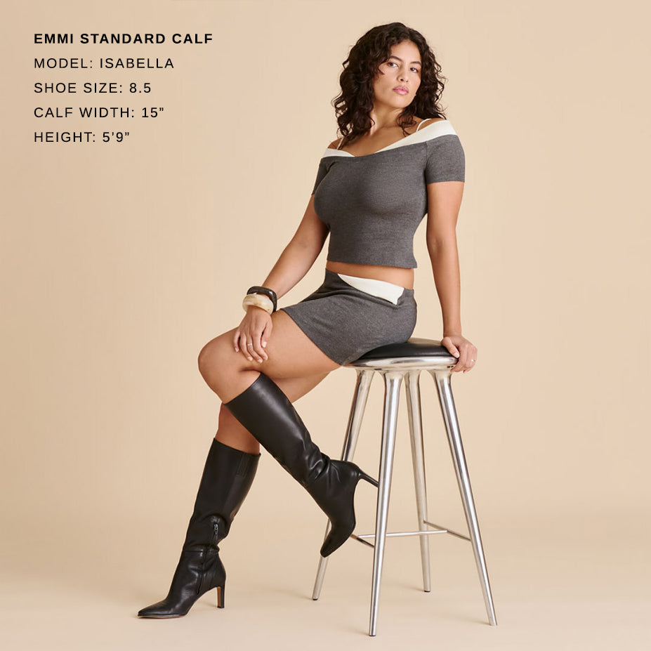 Emmi Black Leather Boots Dolce Vita