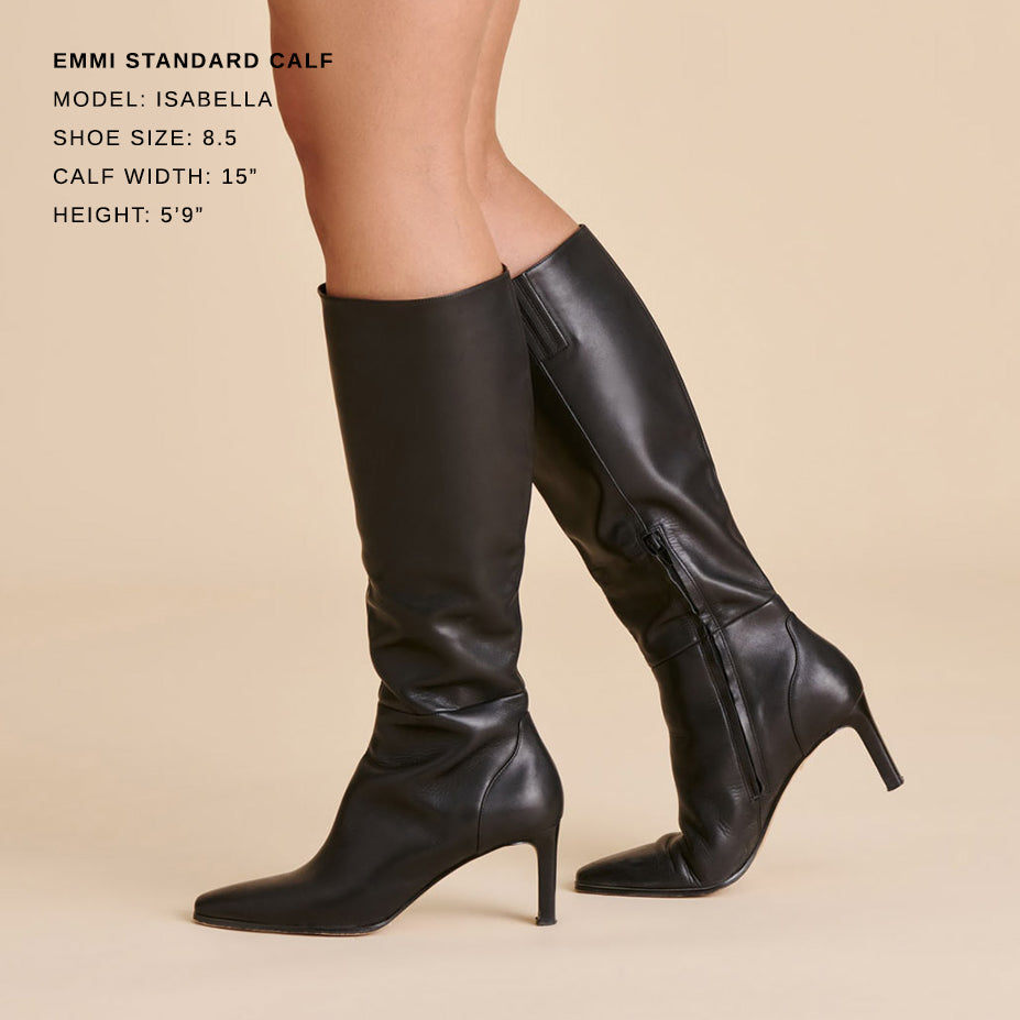 Emmi Black Leather Boots Dolce Vita