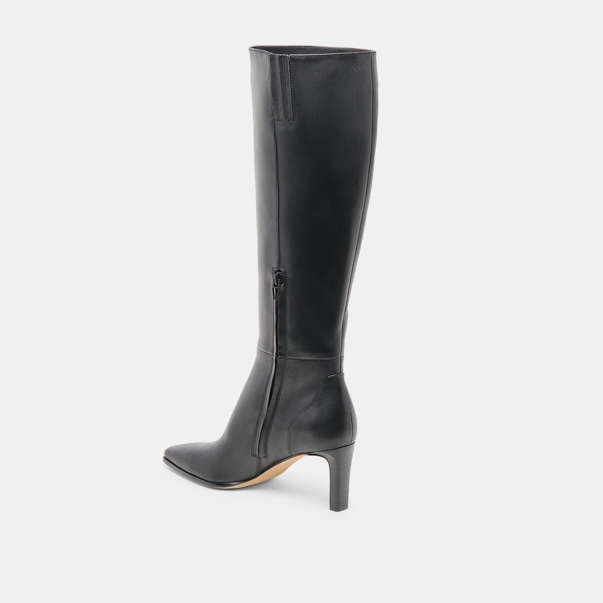 Emmi Black Leather Boots Dolce Vita