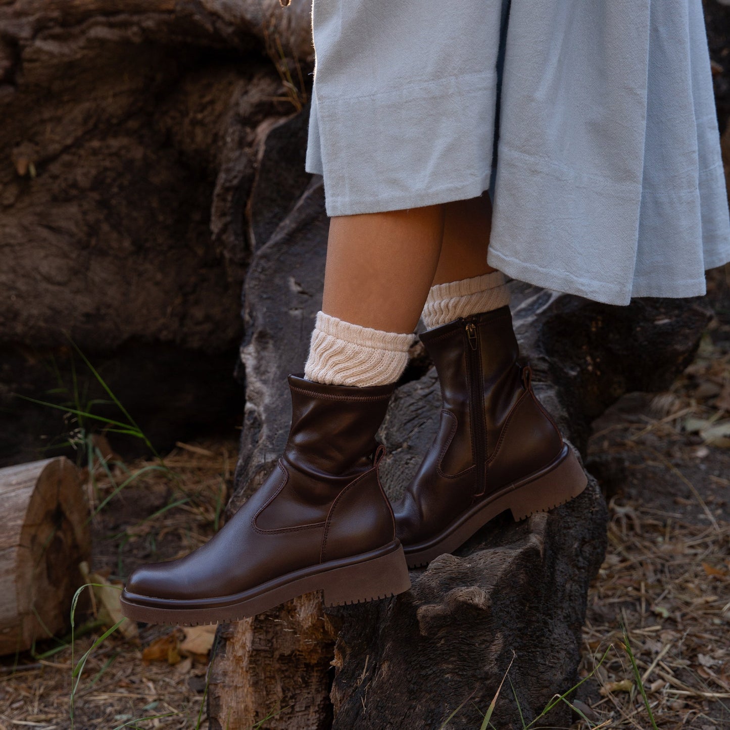 Simaya H2O Waterproof Mahogany Leather Boots Dolce Vita