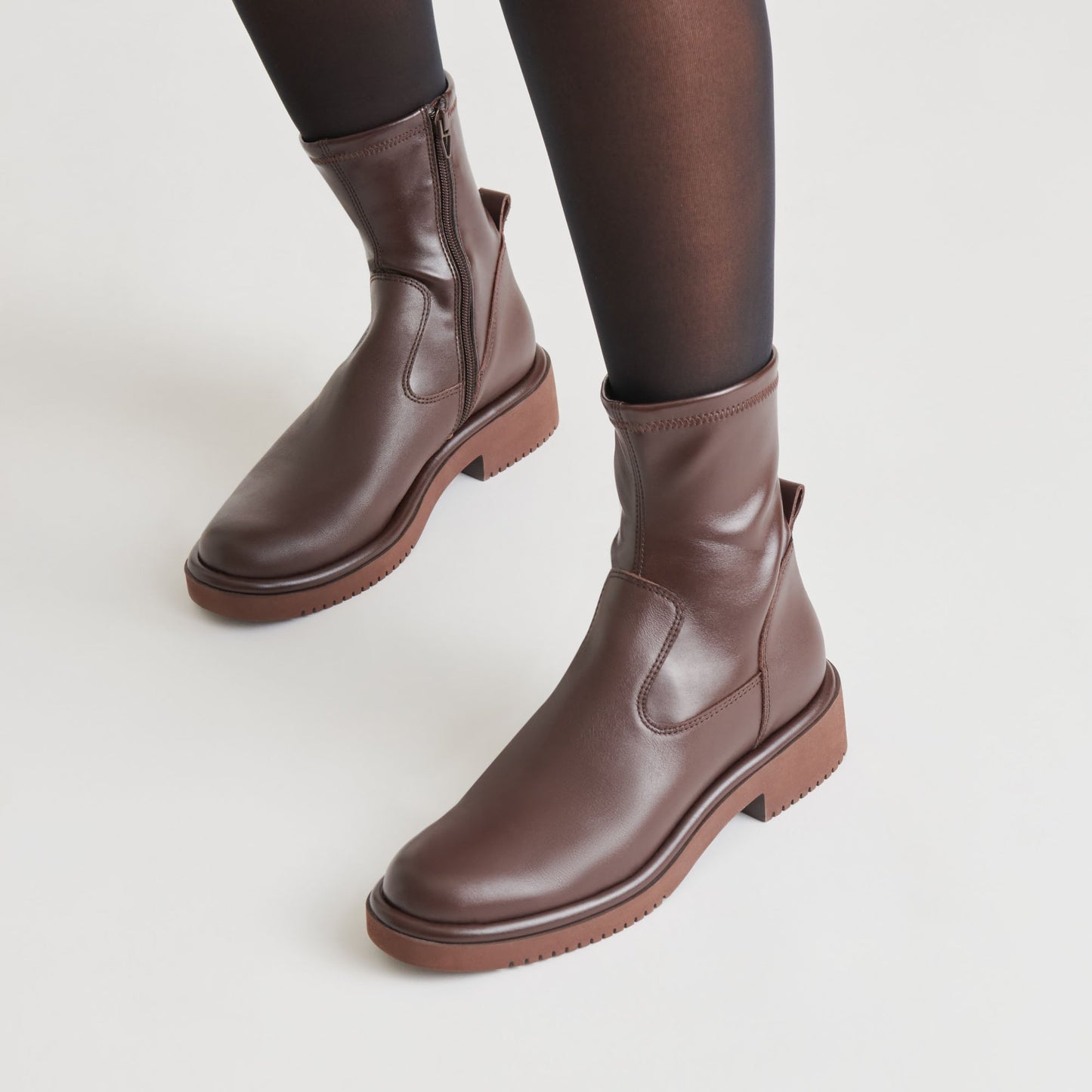 Simaya H2O Waterproof Mahogany Leather Boots Dolce Vita