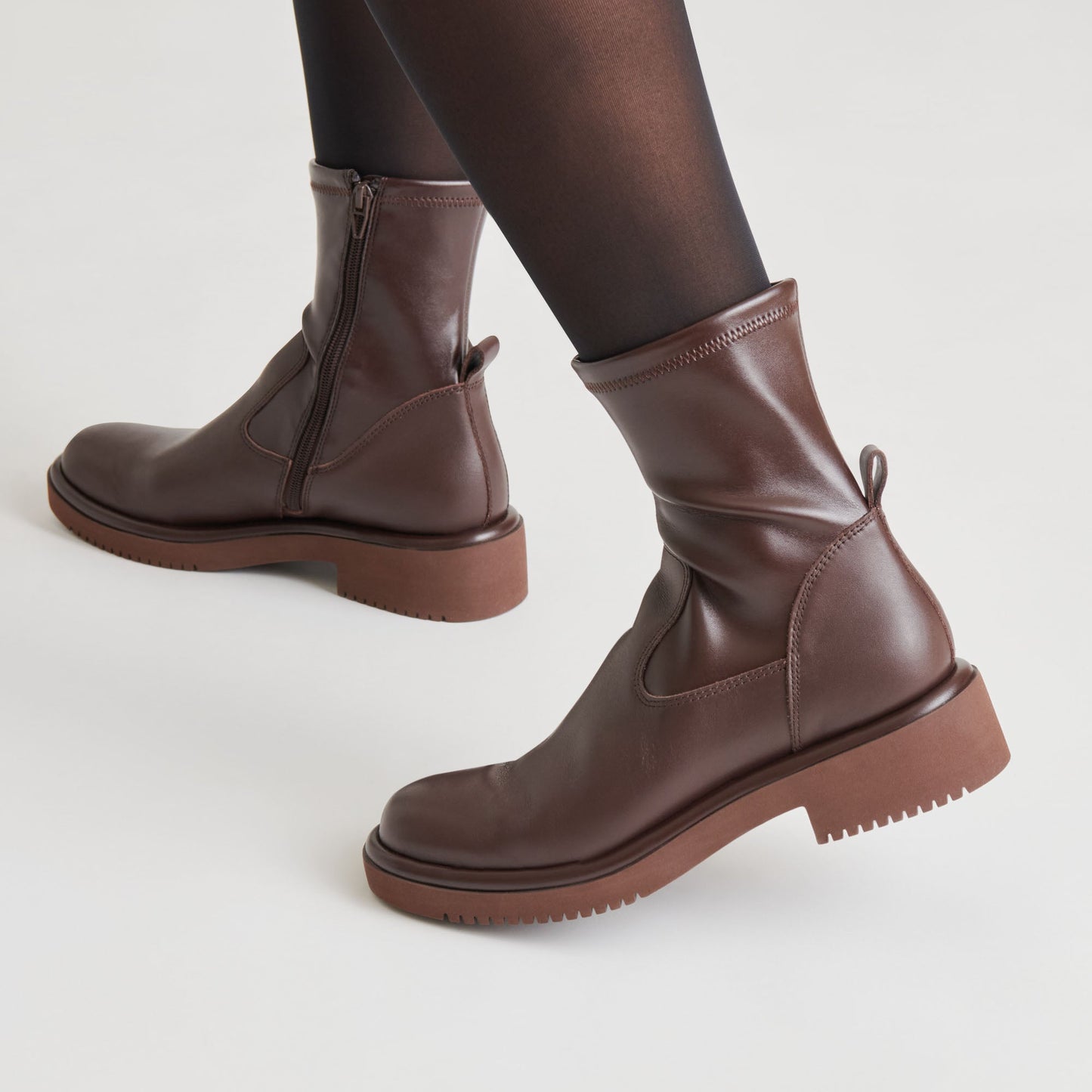 Simaya H2O Waterproof Mahogany Leather Boots Dolce Vita