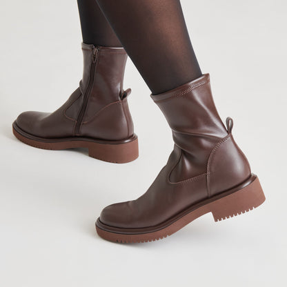 Simaya H2O Waterproof Mahogany Leather Boots Dolce Vita