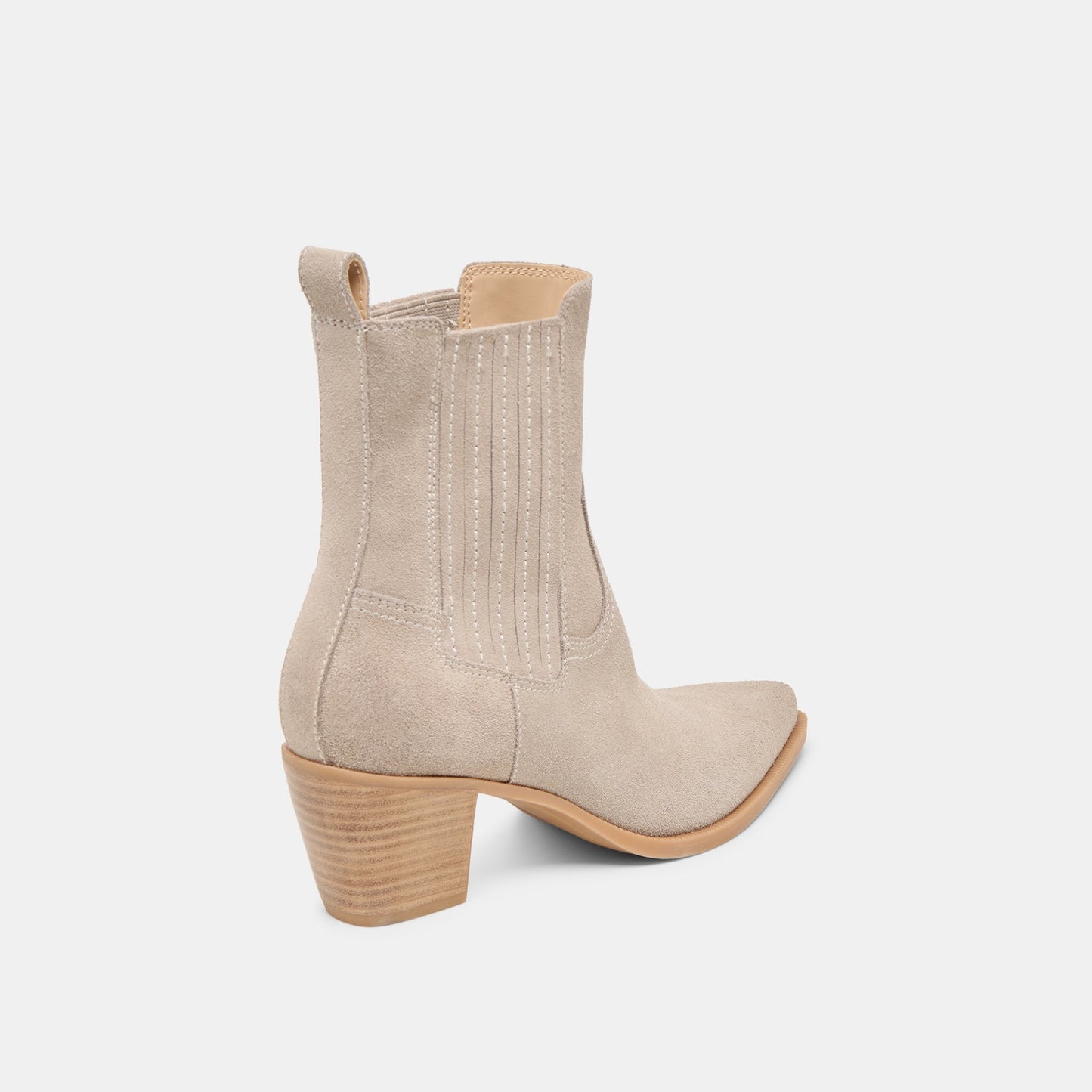 Slim Taupe Suede Booties Dolce Vita