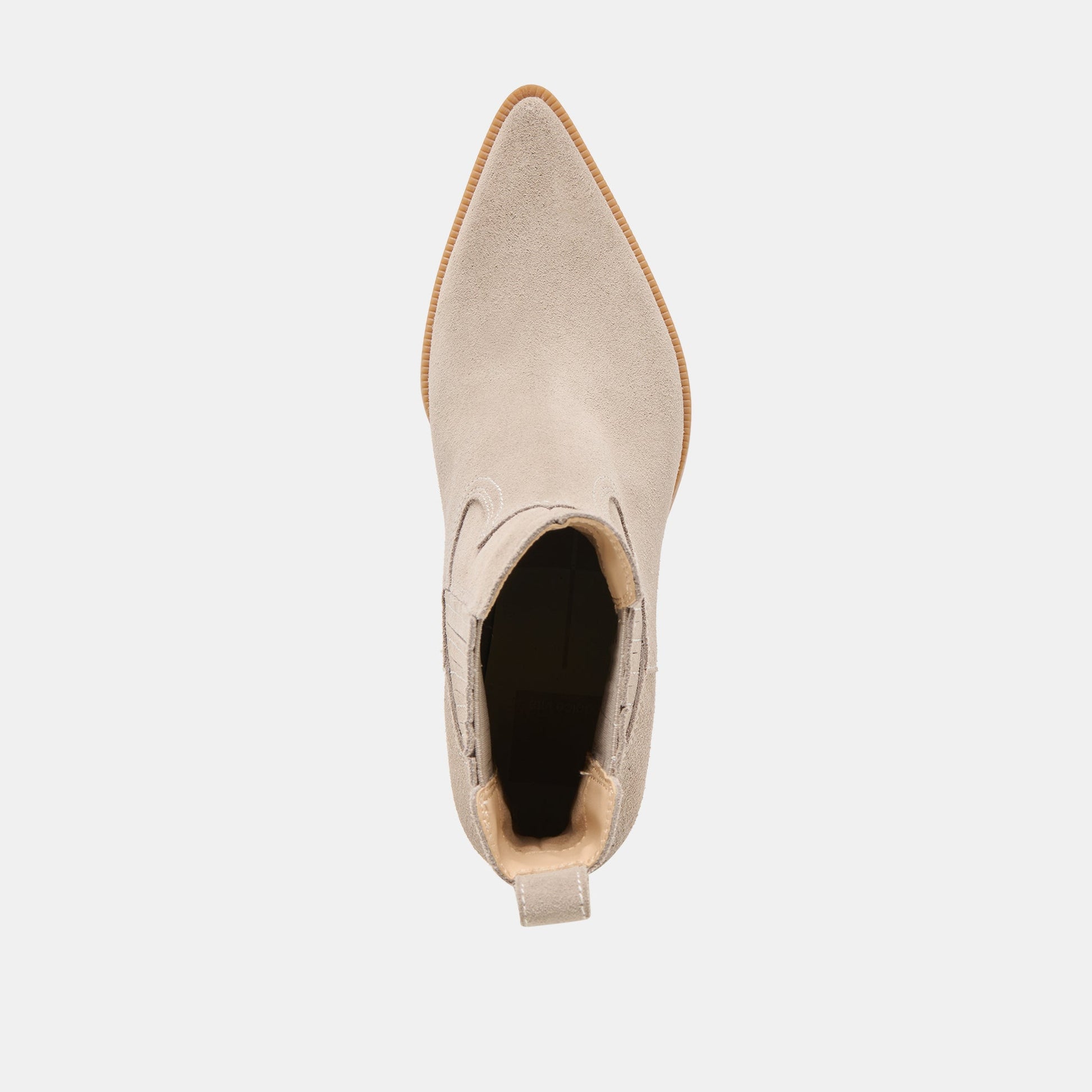 Slim Taupe Suede Booties Dolce Vita