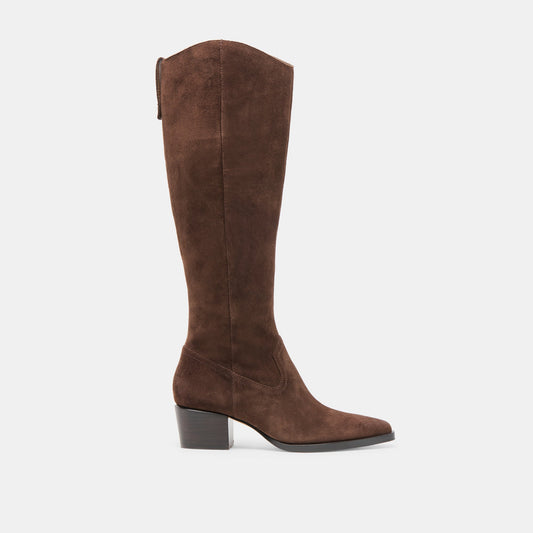 Virona H2O Waterproof Dk Brown Suede Boots Dolce Vita