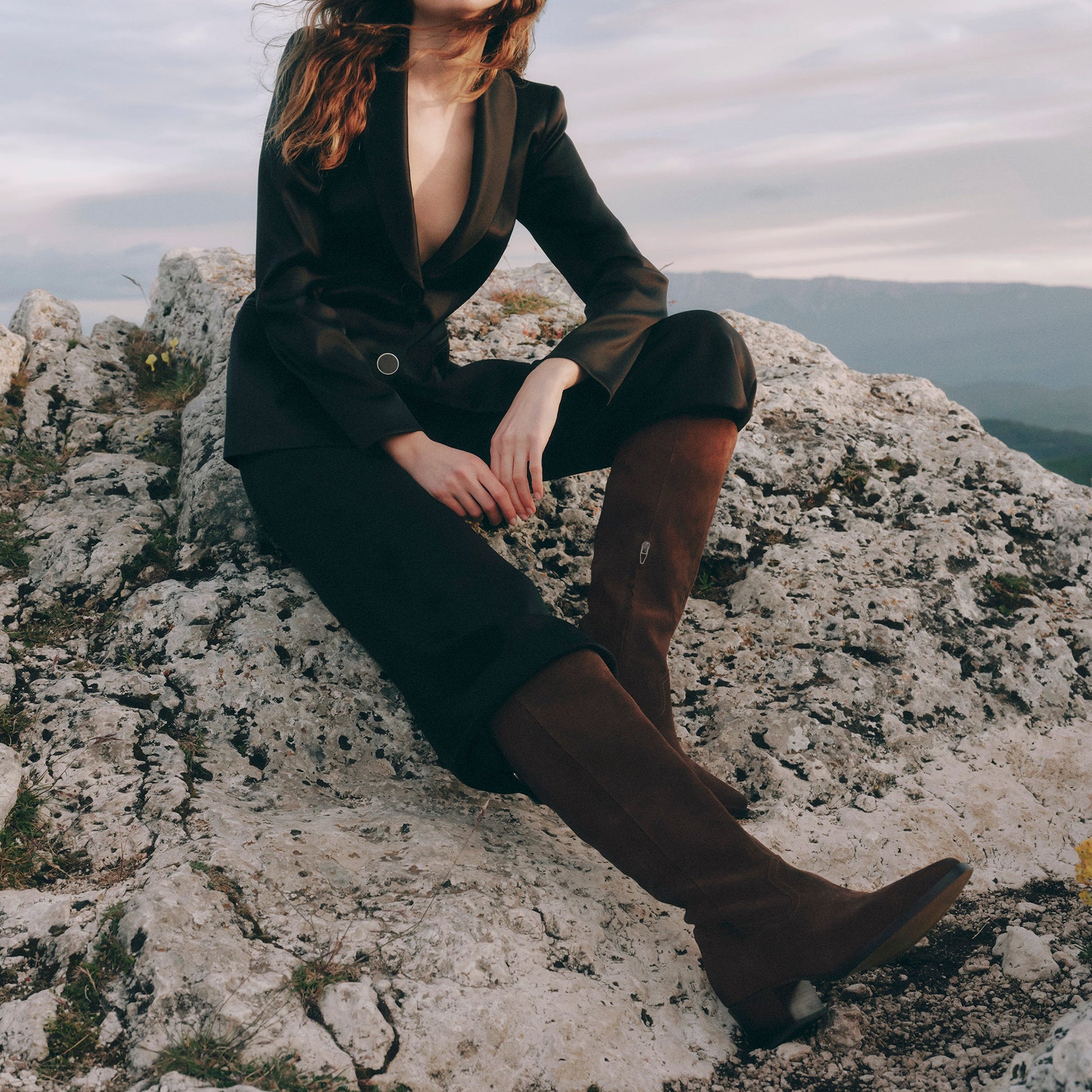 Virona H2O Waterproof Dk Brown Suede Boots Dolce Vita