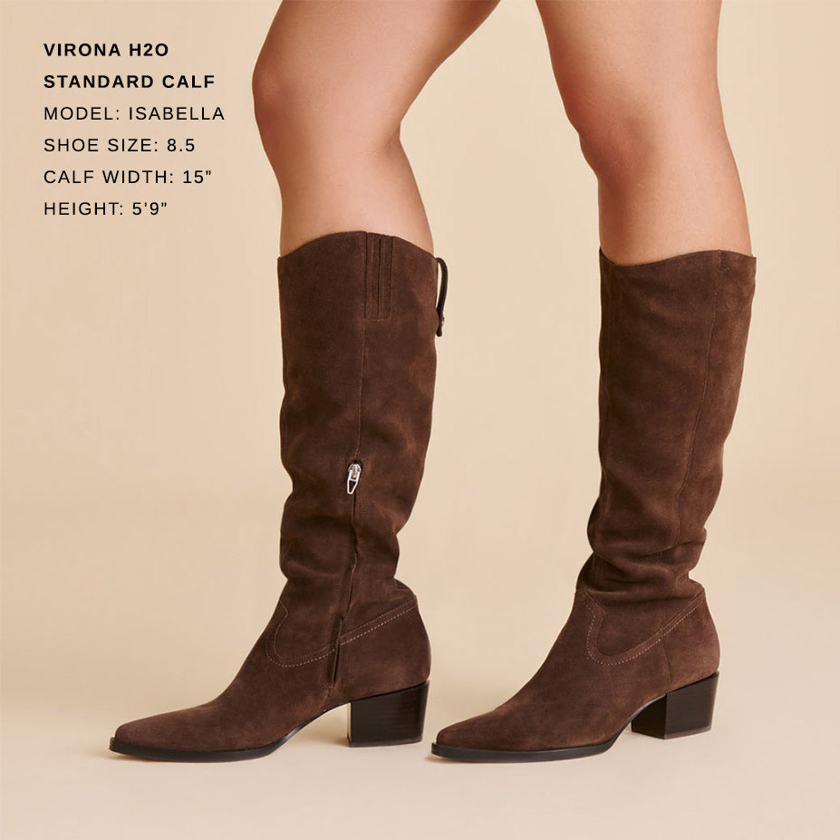Virona H2O Waterproof Dk Brown Suede Boots Dolce Vita