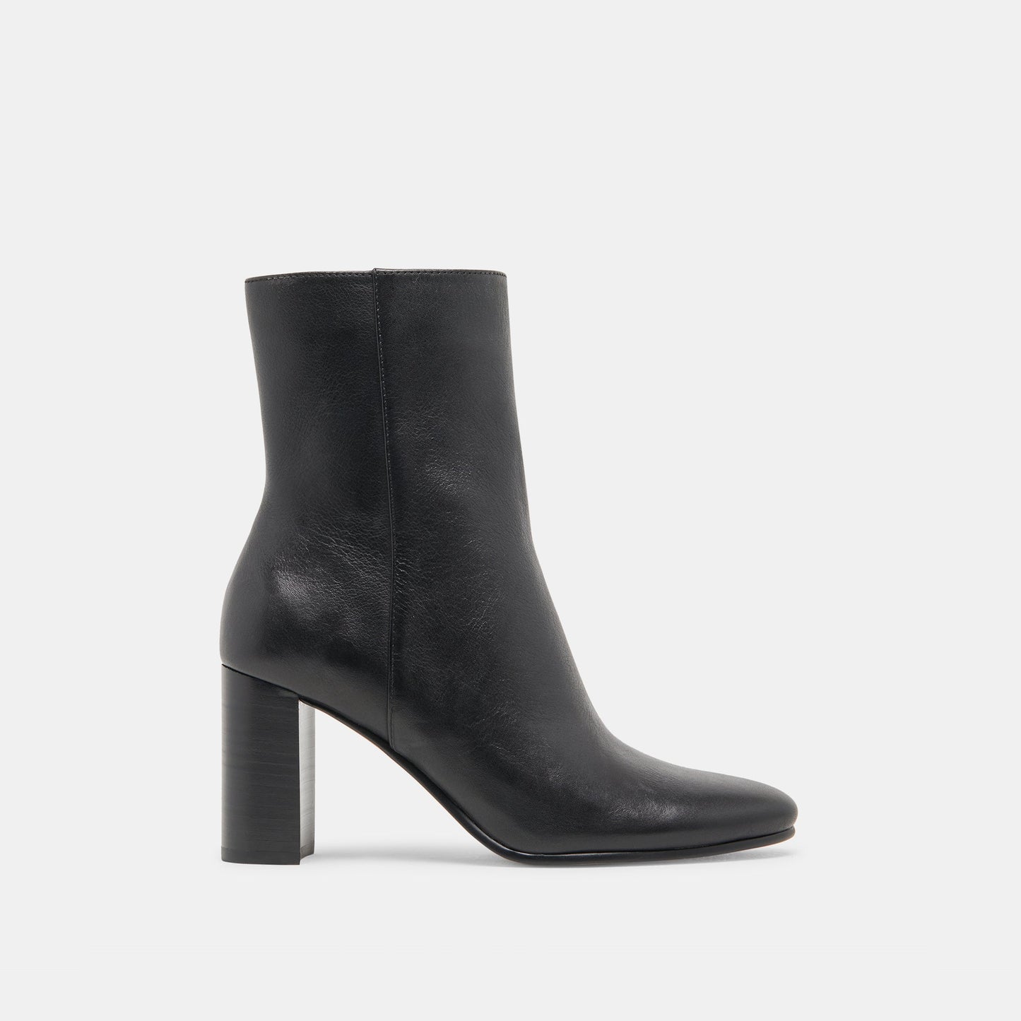 Suzy Wide Black Leather Booties Dolce Vita