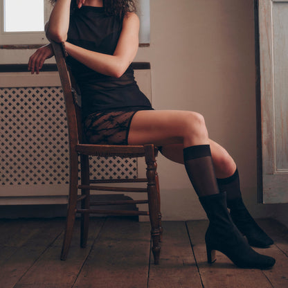 Roan Onyx Stella Suede Boots Dolce Vita