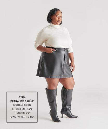 Gyra Extra Wide Calf Black Boots Dolce Vita