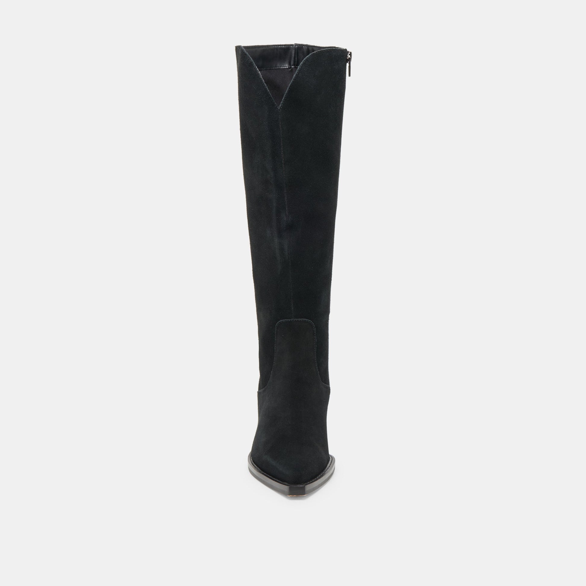 Raj Extra Wide Calf Onyx Suede Boots Dolce Vita